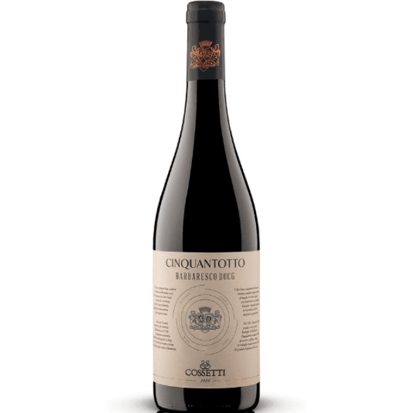 Cossetti Barbaresco DOCG Is Een Prestigieuze Rode Wijn Die Zijn Oorsprong Vindt In Het Beroemde Wijngebied Piemonte, Italië. Deze Wijn Is Gemaakt Van 100% Nebbiolo Druiven. Het Vertegenwoordigt De Rijke Traditie En Vakmanschap Van Het Wijnhuis Cossetti. Dit Familiebedrijf Is Gevestigd Op Het Domein Azienda Agricola San Colombano In Castelnuovo Belbo. Het Heeft Een Indrukwekkende Geschiedenis En Een Toewijding Aan Kwaliteit Die Door Generaties Heen Is Doorgegeven.