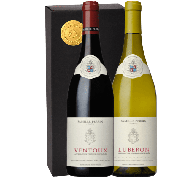 Geschenkdoos 2-fles Perrin Luberon Blanc – Ventoux Rouge