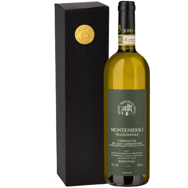 Geschenkdoos 1-fles Montenidoli Vernaccia Di San Gimignano