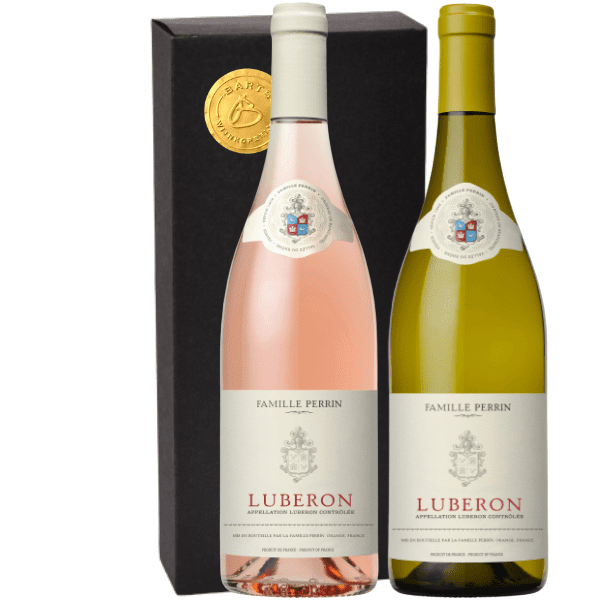 Geschenkdoos 2-flessen Perrin Luberon Blanc – Luberon Rosé