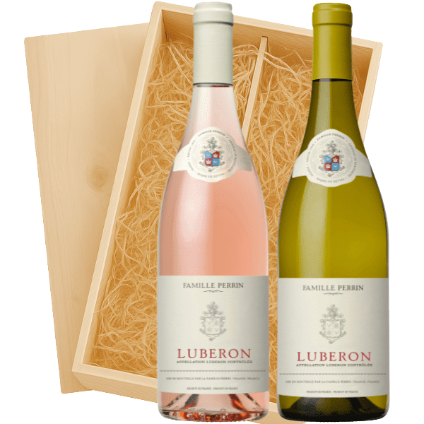 Geschenkkist 2-fles Perrin Luberon Blanc – Perrin Luberon Rosé
