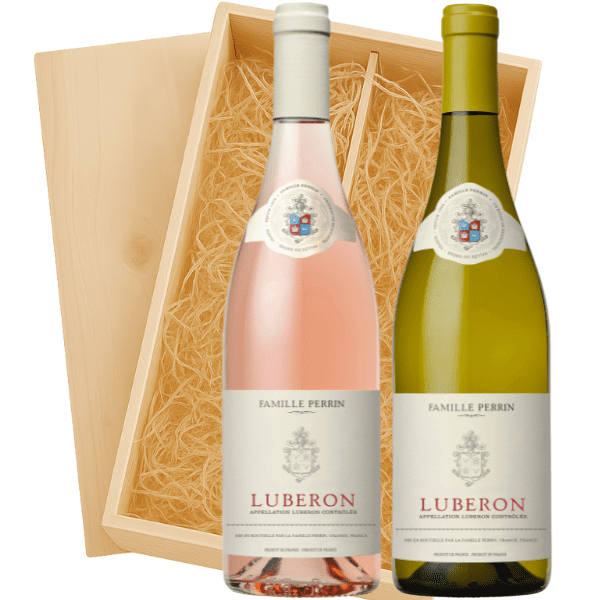 Geschenkkist 2-fles Perrin Luberon Blanc – Perrin Luberon Rosé