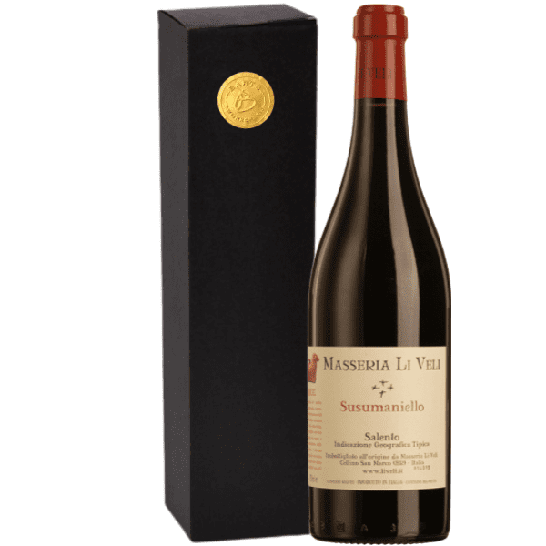 Geschenkdoos 1-fles Masseria Li Veli Askos Susumaniello