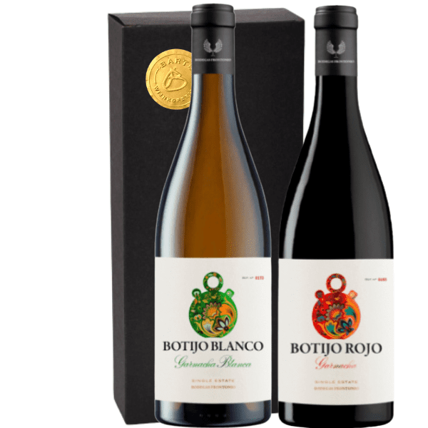Geschenkdoos 2-flessen Frontonio Botijo Blanco – Botijo Rojo