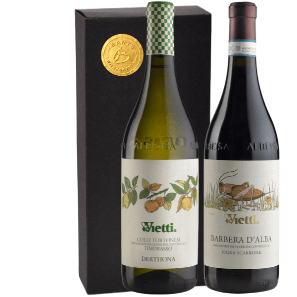Geschenkdoos 2-flessen Vietti Timorasso Derthona – Barbera D’Alba Scarrone