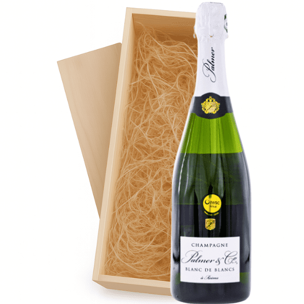 Geschenkkist 1-fles Champagne Palmer & Co Blanc De Blancs