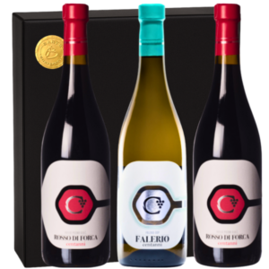 Geschenkdoos 3 flessen Centanni Falerio en Rosso di Forca