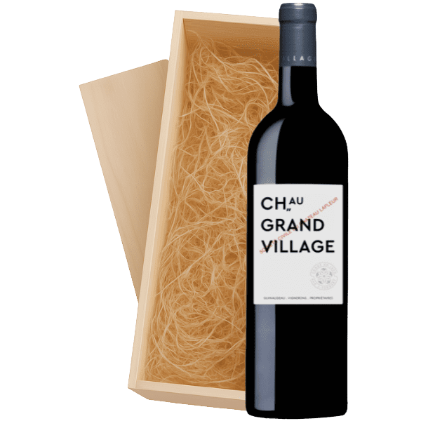 Geschenkkist 1-fles Château Lafleur Grand Village Bordeaux Rouge