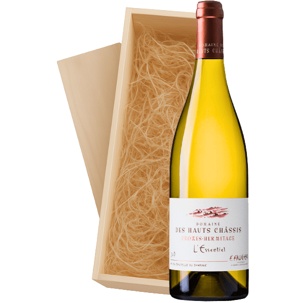 Geschenkkist 1-fles Domaine Des Hauts Châssis Crozes-Hermitage Essentiel