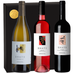 Geschenkdoos met Enate Chardonnay 234, Rosado en Crianza