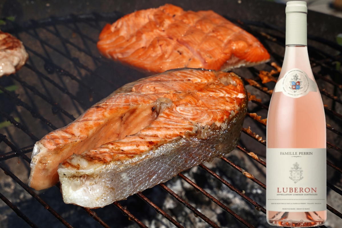 Perrin Luberon rosé met vis en bbq