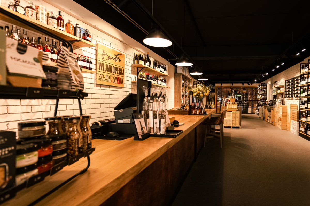 Winkel foto vanaf bar