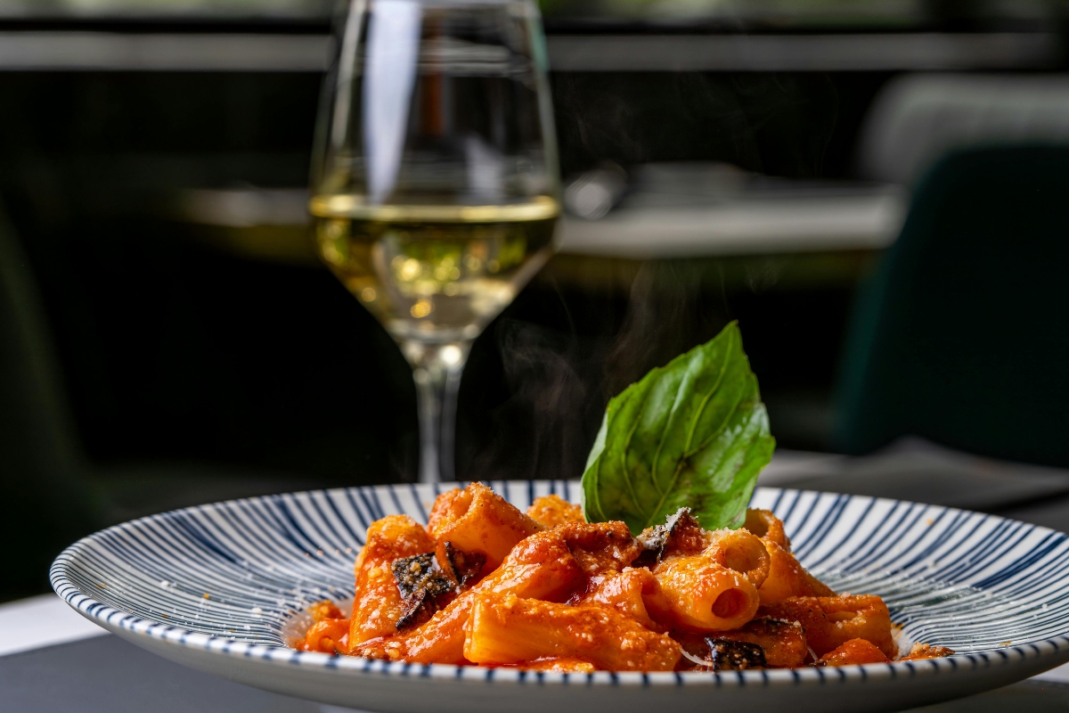 Witte wijn in combinatie met pasta