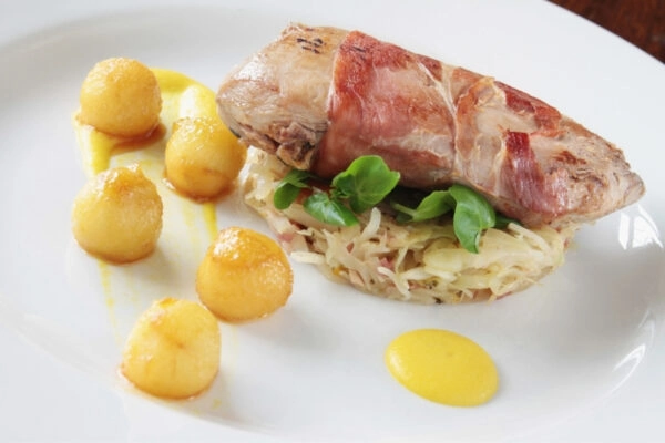 Fazantgerecht met garnituur