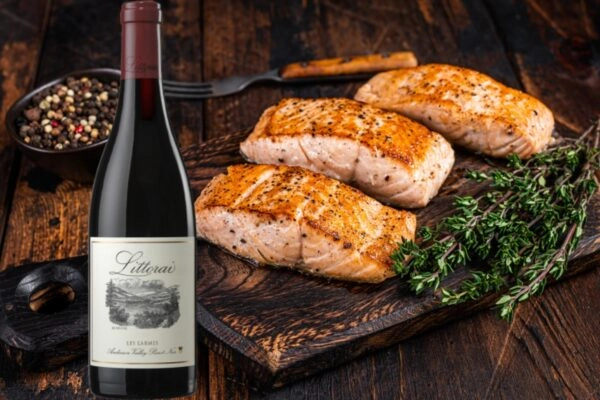 Zalm met Pinot Noir